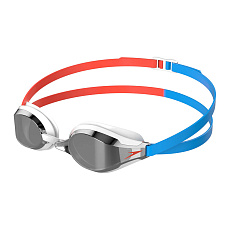 Очки для плав. SPEEDO Fastskin Speedsocket 2 Mirror, 8-1089717608, ЗЕРКАЛЬН. линзы, белая оправа