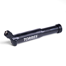 Насос TORRES двойного действия, SS1016, 15 см, пластик, с бок.горлов., игла (7 мм), черный