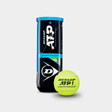 Мяч теннисный Dunlop ATP Championship 3B, 601332, уп.3ш, одобр. ITF, нат.резина,фетр.