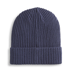Шапка PUMA Ribbed Classic Cuff Beanie, 02403810, 100% акрил, темно-синий