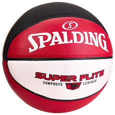 СЦ*Мяч баск. SPALDING Super Flite 76929z, р.7, синт. кожа ( композит), красно-черно-белый