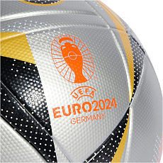 СЦ*Мяч футб. ADIDAS Euro24 Fussballliebe Finale IX4046, р.5, FIFA Quality,12п, ТПУ, термосш,серебр.