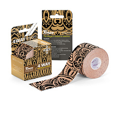 Тейп кинезиологический Tmax 4 WAY Pattern Tattoo (5 см x 5 м), 20211228, тату