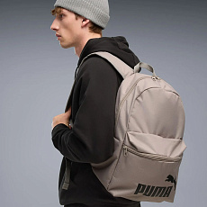 Рюкзак спорт. PUMA Phase Backpack, 09116443, полиэстер, серый