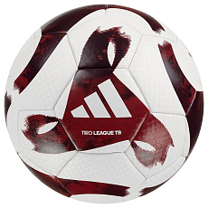 Мяч футб. ADIDAS Tiro League TB HZ1294, р.4, 32 пан., ПУ, термосшивка, бело-бордовый