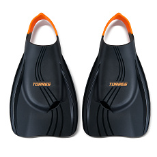 Ласты для бассейна профессиональные TORRES X1, SWF042401BL, р. EU 36-37 (XS), черно-оранжевый
