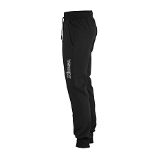 Брюки трен. жен. MIKASA MT628-049-M, р.M, 70% хлопок 30% полиэстер, черный
