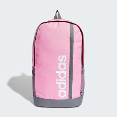 Рюкзак спорт. ADIDAS Linear Essentials Logo HM9110, полиэстер, розово-серый
