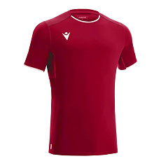 Футболка волейбольная унисекс MACRON Rhodium, 20620201-RD-2XL, р.2XL, 100% полиэстер, красный