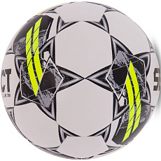 Мяч футб. SELECT Club DB V23, 0865160100, р.5, FIFA Basic 32п, ТПУ, термо+маш.сш, бело-черно-зеленый
