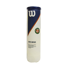Мяч теннисный WILSON Roland Garros All Court, WRT116400, одобр.ITF, фетр, нат.резина, уп.4 шт