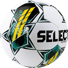 Мяч футб. SELECT Pioneer TB V23, 0865060005, р.5, FIFA Basic, 32п, ПУ, термосш, бело-зелено-желтый