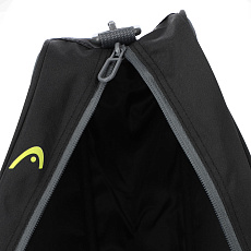 Сумка-чехол HEAD Base Racquet Bag S, 261423-BKNY, с карманом, на 3 тен.ракетки, черно.желтый
