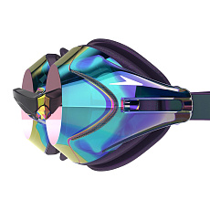 Очки для плав. SPEEDO Vanquisher 3.0 Mirrored, 8-00473700334, ЗЕРКАЛЬНЫЕ линзы, фиолетовая оправа