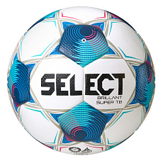 Мяч футб. SELECT Brillant Super TB V25, 3615971003,р.5, FIFA PRO, ПУ, 32 пан. термосш, бело-голубой