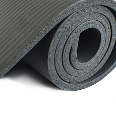 Коврик для йоги TORRES SOFT, YL10110, NBR(синт.каучук), толщина 1 см, серый
