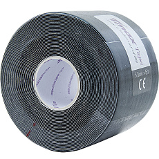Тейп кинезиологический Tmax Extra Sticky Black (5 см x 5 м), 423143, черный