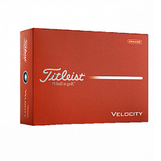 Мяч для гольфа Titleist Velocity 26, T8027S-OR, 3 шт/уп, оранжевый