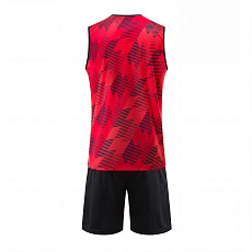 Форма баскетб. игровая TORRES Pro, B-1033-04-3XL, р.3XL, 100% полиэстер, красно-черный