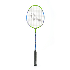 Ракетка для бадм. DOUBLE FISH JINQUE QT-1601, для продвинутых,карбон со струнами,литая,голубой