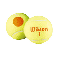 Мяч теннисный детский WILSON Starter Orange, WRT137300, ITF, фетр, нат.рез, уп.3шт, оранж