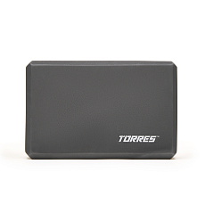 Блок для йоги TORRES, YL8005GR, размер 8x15x23 см, материал ЭВА, серый