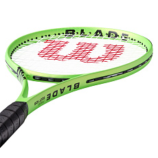Ракетка б/т Wilson Blade Feel 105, арт.WR197710U3, для любителей, графит, со струнами, зеленый