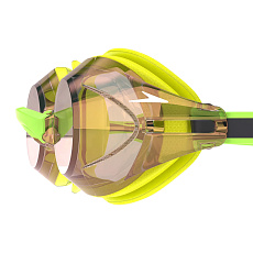 Очки для плав. SPEEDO Vanquisher 3.0 Mirrored, 8-00473417218, ЗЕРКАЛЬНЫЕ линзы, зеленая оправа