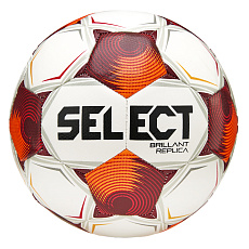 Мяч футб. SELECT Brillant Replica FB V25, 3595871808, р.5, 32п, ТПУ, маш.сш, бело-оранж