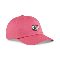 Бейсболка спорт. PUMA Script Logo 02403206, 100% хлопок, фуксия