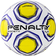 Мяч футбольный PENALTY BOLA SOCIETY S11 R2 XXI 5213081463-U, размер 5, бело-желто-синий