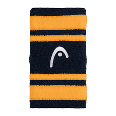 Напульсники HEAD 5" striped, 285874-NVBN, ширина 13 см, 90% нейлон,10% эластан, пара, т.сине-оранж