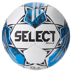 Мяч футб. SELECT Finale V25, 3855160584, р.5, FIFA Basic, 32п, ПУ, руч. сш, бело-синий