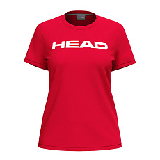 Футболка женская HEAD Club Original T-Shirt W 814845-RD-L, р.L, хлопок, полиэстер, эластан, красный