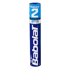 Воланы для бадминтона BABOLAT 2 (перо/пробка), 551022, уп.12шт., бел., сред. скор.