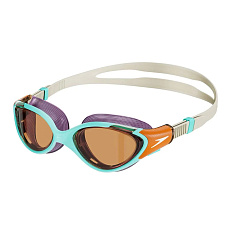 Очки для плав. SPEEDO Biofuse 2.0 Women`s, 8-00377616735, ОРАНЖЕВЫЕ линзы, голубая оправа