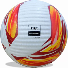 Мяч футб. KELME Vortex 23+, 8301QU5080-107, р.5, FIFA Quality Pro, 10пан, ПУ, гибр.сш., бело-красный