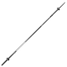 Гриф для штанги TORRES , PL5032, d25мм, 180 см, сталь, замок-гайка, хром