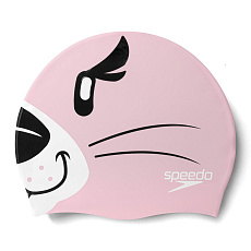 Шапочка для плав. дет. SPEEDO Cap Jr, 8-00232614670, РОЗОВО-ЧЕРНЫЙ, силикон