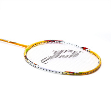 Ракетка для бадм. DOUBLE FISH JINQUE QT-1600, для продвинутых,карбон со струнами,литая,оранжевый