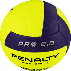 Мяч вол. PENALTY BOLA VOLEI 8.0 PRO FIVB TESTED, 5415822400-U, р.5, микрофибра, термосшивка,жёлтый