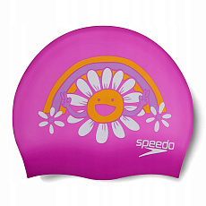 Шапочка для плав. дет. SPEEDO Boom Silicone Cap Jr, 8-0838615956, РОЗОВЫЙ, силикон