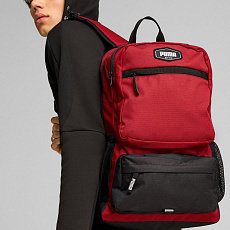 Рюкзак спорт. PUMA Deck Backpack II, 09033807, полиэстер, красный