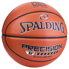 Мяч баск. SPALDING TF-1000 Precision 77526z, р.7, FIBA Appr,микр. zK-композит,нейл.корд, оранжевый