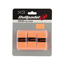 Овергрип BULLPADEL Comfort GB1200 X3, GB1200-529, 0.5 мм, 3 шт,  неоновый оранжевый