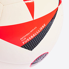 Мяч футб. ADIDAS Euro24 Club IN9372, р.4, ТПУ, 12 пан., маш.сш., бело-красно-черный
