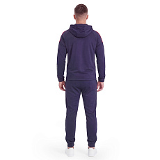 Костюм спорт. муж. с капюш. MIKASA MT550/701-083-M, р. M, 100% полиэстер, темносине-белый