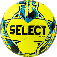 Мяч футб. SELECT Team Basic V23, 0865560552, р.5, FIFA Basic, 32 пан, гл.ПУ, руч.сш., желто-син