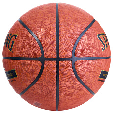 Мяч баск. SPALDING TF Gold 76857z, р.7, композит (микрофибра), коричнево-черный