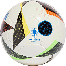 Мяч футзал. ADIDAS Euro 24 Fussballliebe Training Sala IN9377, р.4, 18 пан., ПУ, руч.сш, мультиколор